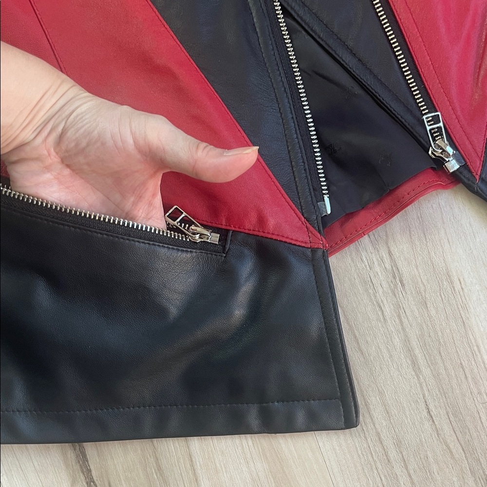 Handmade Genuine Lambskin Moto Jacket - Picture 4 of 6